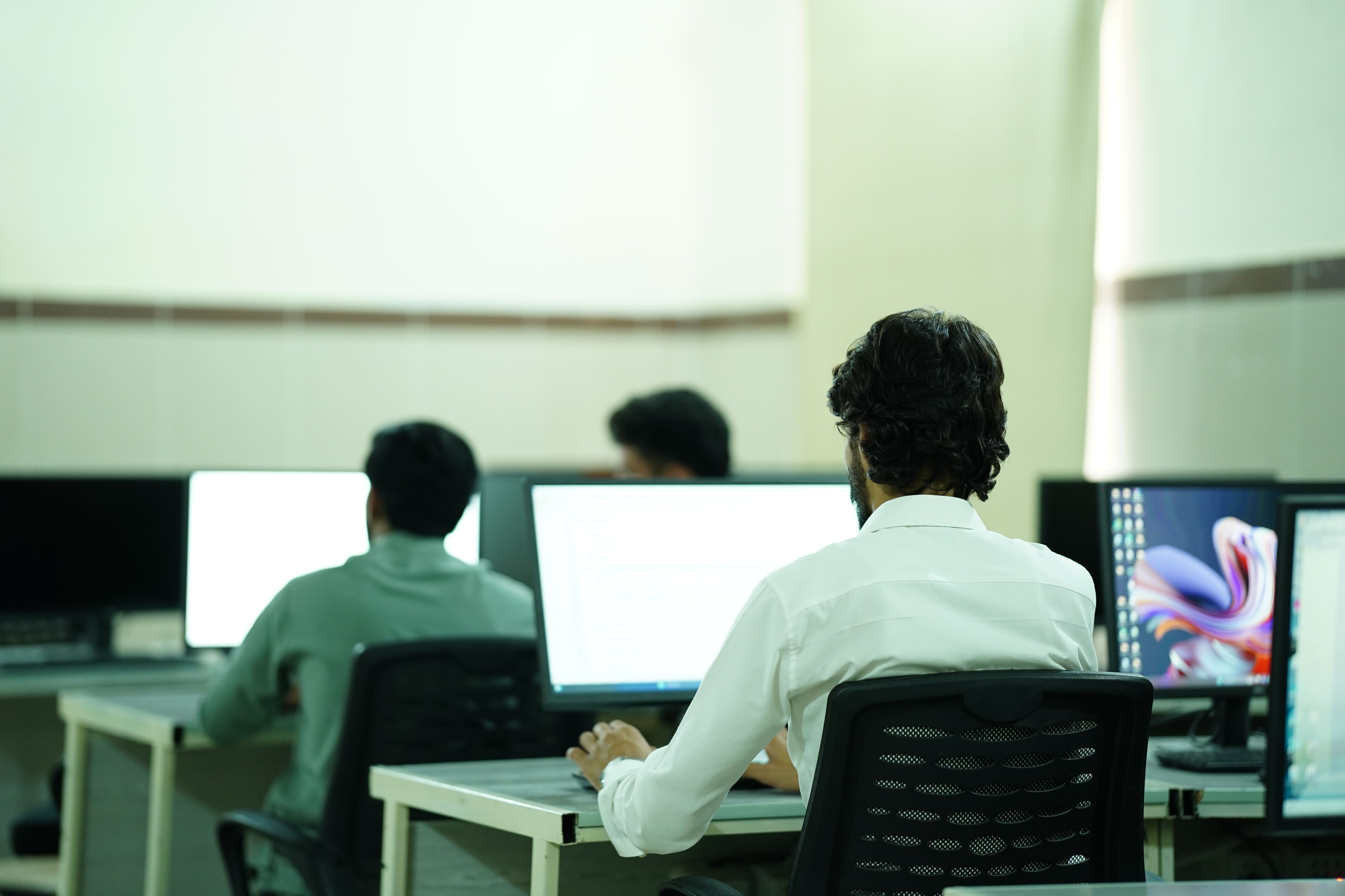 Workstations in use